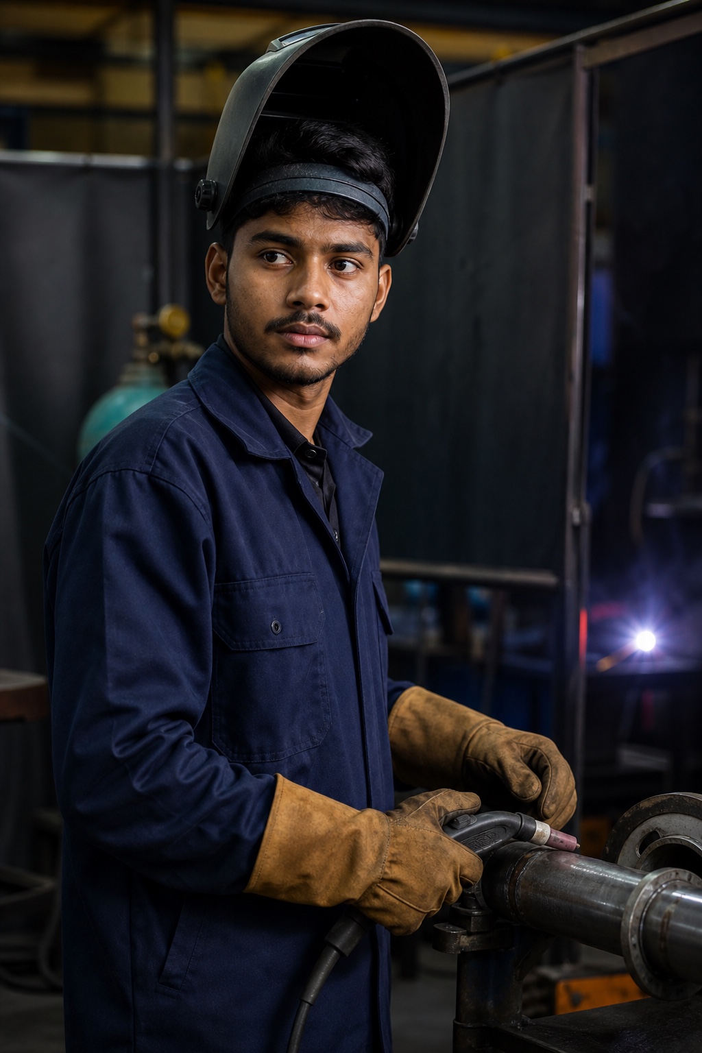 TSME Institute trainee in welding PPE